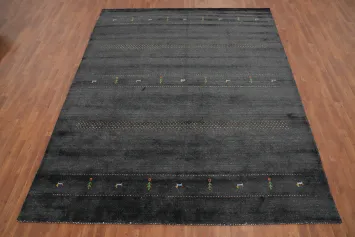 Tribal Gabbeh Handmade Wool Area Rug 8x10