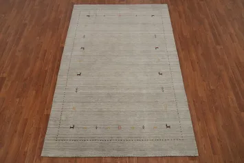 Tribal Gabbeh Oriental Area Rug 5x8