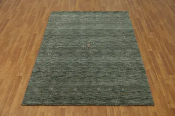 Tribal Gabbeh Handmade Wool Rug 5x7