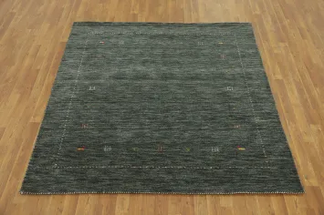 Handmade Wool Gabbeh Square Area Rug 6x6