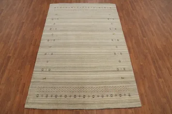 Tribal Wool Gabbeh Handmade Area Rug 6x9