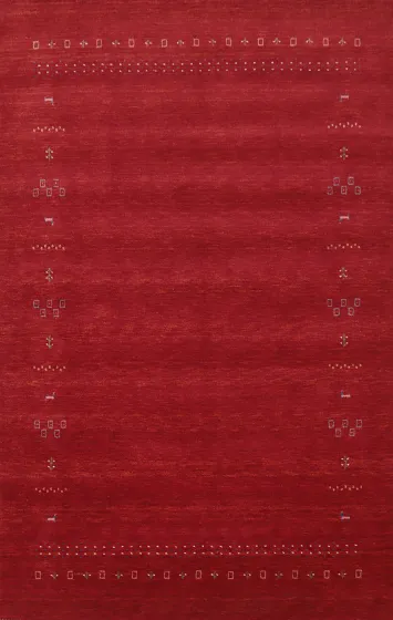 Handmade Red Gabbeh Room Size Area Rug 7x10