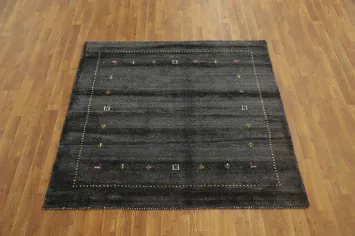 Tribal Gabbeh Handmade Square Rug 5x5