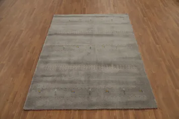 Handmade Wool Gabbeh Room Size Area Rug 6x8