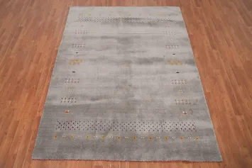 Tribal Wool Gabbeh Handmade Area Rug 6x8