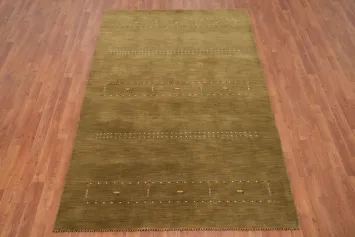 Tribal Gabbeh Handmade Area Rug 5x8