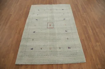 Tribal Gabbeh Handmade Rug 4x6