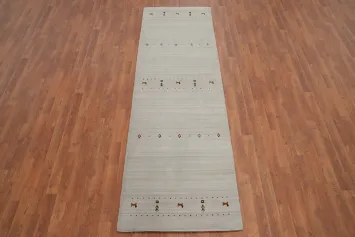 Little Animals Gabbeh Wool Runner Rug 3x9