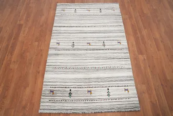 Little Animals Wool Gabbeh Oriental Rug 3x5