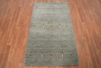 Tribal Gabbeh Handmade Wool Rug 3x5