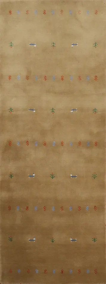 Animals Design Gabbeh Handmade Runner Rug 3x8