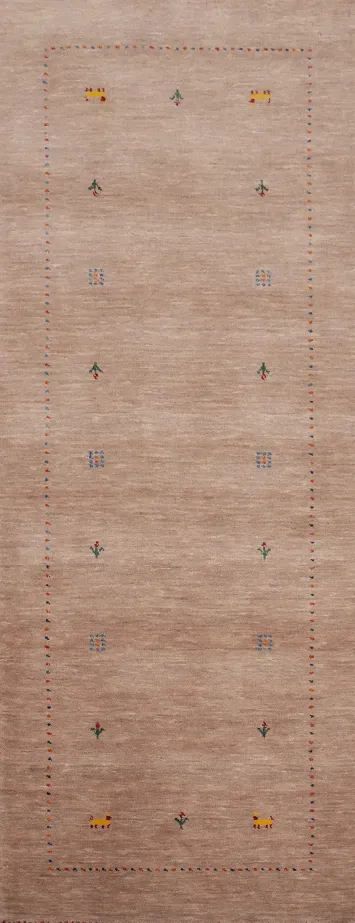 Tribal Gabbeh Handmade Runner Rug 3x8