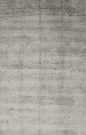 Handmade Wool Gabbeh Oriental Area Rug 6x8