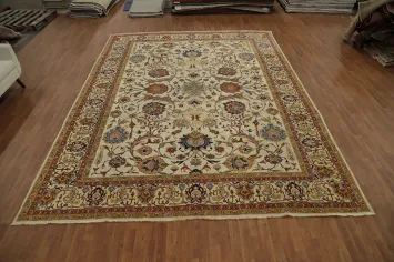 Vegetable Dye Tabriz Persian Large Rug 10x14