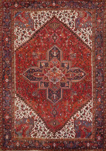Vegetable Dye Heriz Persian Area Rug 8x11