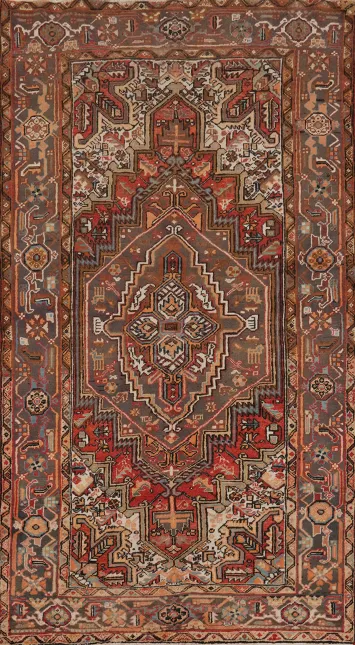 Vegetable Dye Heriz Persian Area Rug 5x8