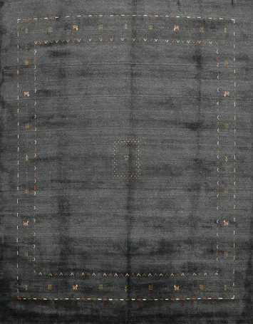 Tribal Gabbeh Handmade Square Area Rug 10x10