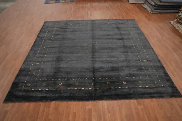 Tribal Gabbeh Handmade Square Area Rug 10x10