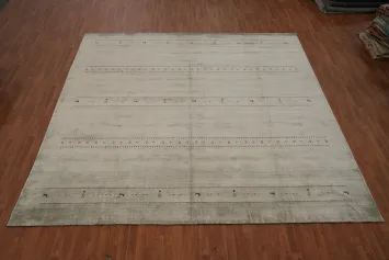 Square Wool Gabbeh Handmade Large Rug 12x12