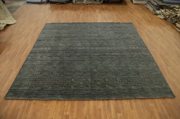 Tribal Gabbeh Square Area Rug 10x10