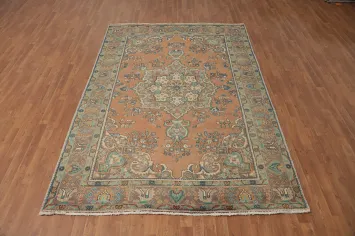 Classic Tabriz Persian Rug 6x9 with Detailed Medallion and Floral Motifs
