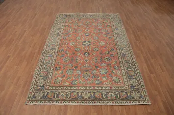 Floral Tabriz Persian Area Rug 6x10