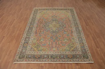 Handmade Wool Tabriz Persian Area Rug 7x10