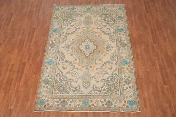 Traditional Wool Tabriz Persian Area Rug 6x9