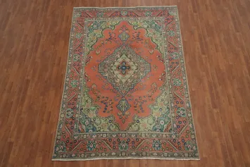 Traditional Wool Tabriz Persian Area Rug 6x9