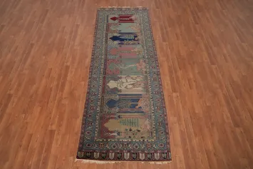Antique Anatolian Vegetable Dye Runner Rug 3x10