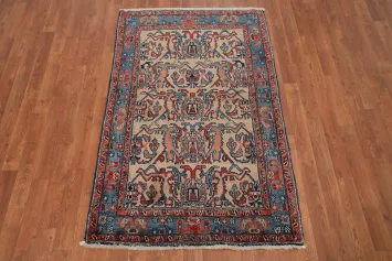 Vegetable Dye Wool Heriz Serapi Persian Rug 3x5