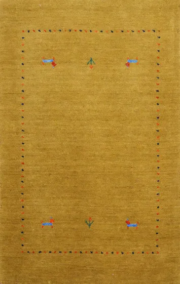 Tribal Gabbeh Handmade Accent Rug 2x3