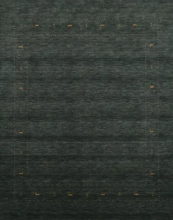 Luxurious Dark Handmade Gabbeh Area Rug 8x8