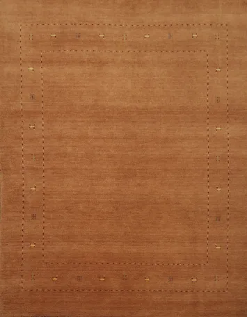 Versatile Gabbeh Handmade Area Rug 8x8 with a Touch of Elegant Design
