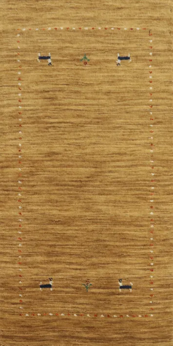 Handmade Wool Tribal Gabbeh Oriental Rug 2x4