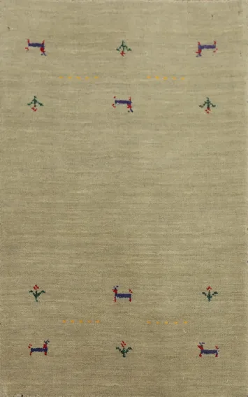 Tribal Gabbeh Handmade Foyer Rug 2x3