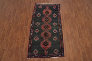 Geometric Wool Tabriz Persian Area Rug 5x9