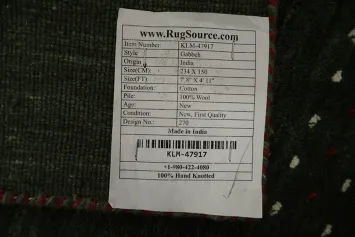 Artisan-Crafted Dark Green Gabbeh Area Rug 5x8 for Stylish Interiors