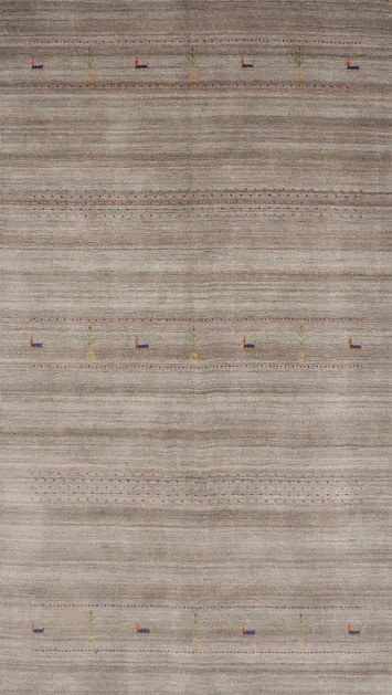 Tribal Gabbeh Handmade Area Rug 5x8