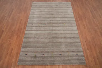 Tribal Gabbeh Handmade Area Rug 5x8