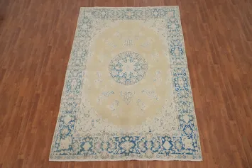 Vegetable Dye Wool Kerman Persian Area Rug 7x10