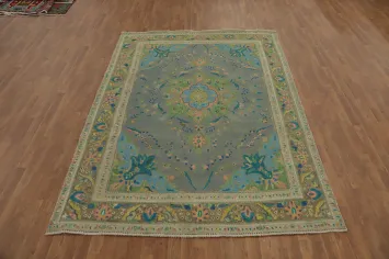 Handcrafted Wool Tabriz Persian Area Rug 7x10
