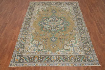 Traditional Wool Tabriz Persian Area Rug 6x9