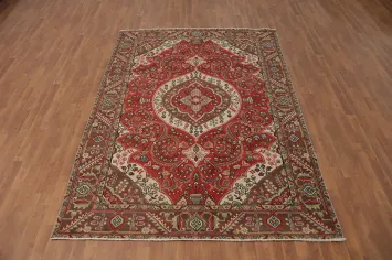 Traditional Floral Tabriz Persian Area Rug 6x9