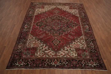 Vegetable Dye Wool Heriz Persian Area Rug 8x11