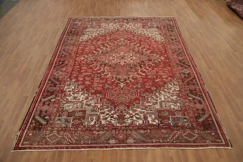Vegetable Dye Wool Heriz Persian Area Rug 8x11