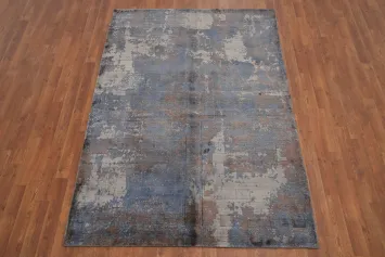 Luxury Distressed Look Abstract Rug 5x7