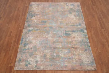Abstract Soft Pastel Rug 5x8 for Modern Living Spaces