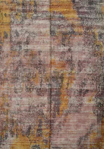 Warm Toned Abstract Rug 7x8 for Contemporary Homes