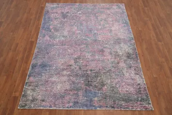 Enchanting Pastel Hues Rug 5x8 Distinctive Blend of Pink and Purple